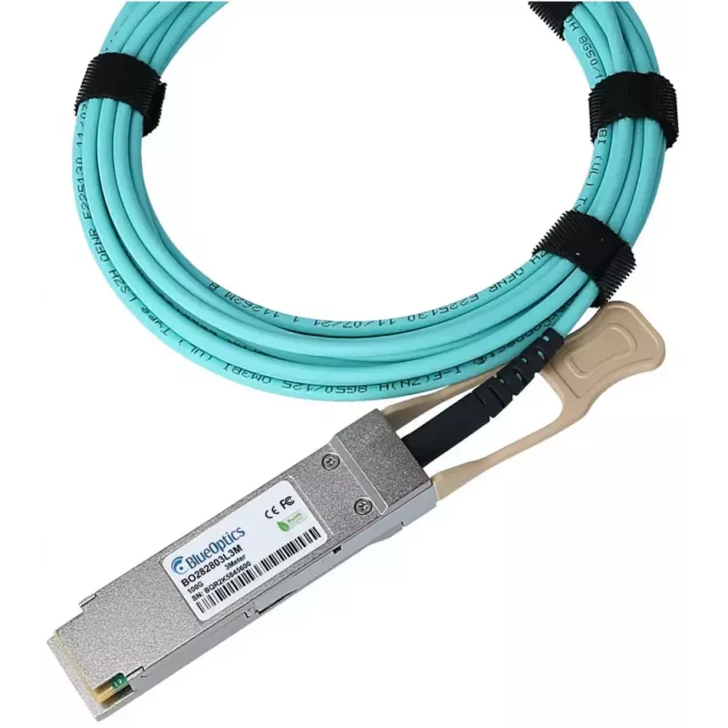 Cable de fibra óptica InfiniBand BlueOptics AV1P-BO 15 m QSFP28 Aqua