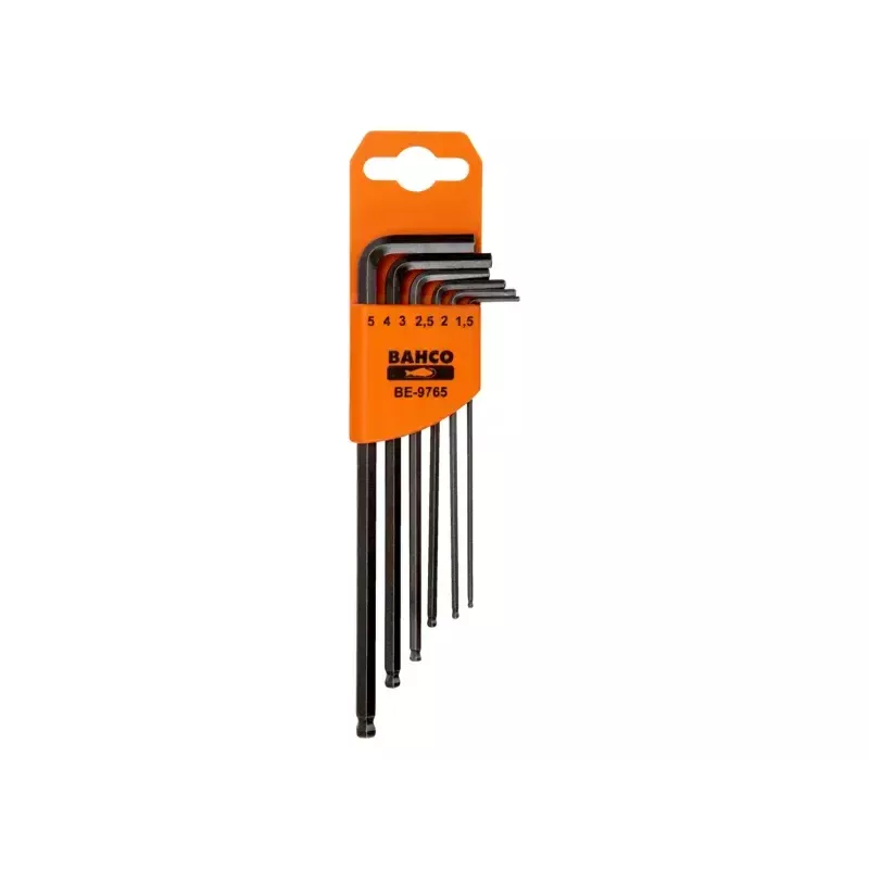 Juego de llaves Allen en L Bahco BE-9765 6 piezas