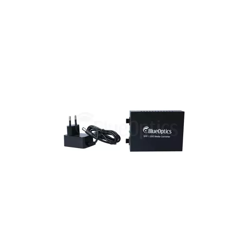 Convertidor de medios de red BlueOptics BLMC004 1000 Mbit/s monomodo negro