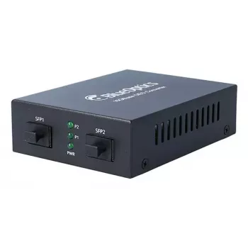 Convertidor de medios Ethernet 10G BlueOptics 2x SFP+ 10000 Mbit/s 850 nm negro