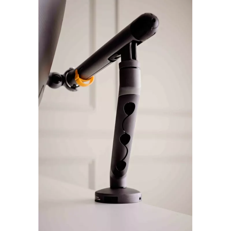BakkerElkhuizen BE Flexible Single BNEBFSDG brazo para monitor, de escritorio, muelle mecánico, hasta 88,9 cm (35 pulgadas), aluminio/acero, gris oscuro