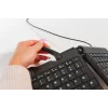 BakkerElkhuizen Goldtouch Travel Go2 con cable DE Qwertz, mini, con cable, USB, interruptores de tijera, QWERTZ, negro