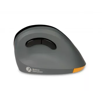 BakkerElkhuizen PRF Mouse Wireless gris oscuro, diestro, diseño vertical, óptico, RF Wireless, 1600 DPI, negro, gris