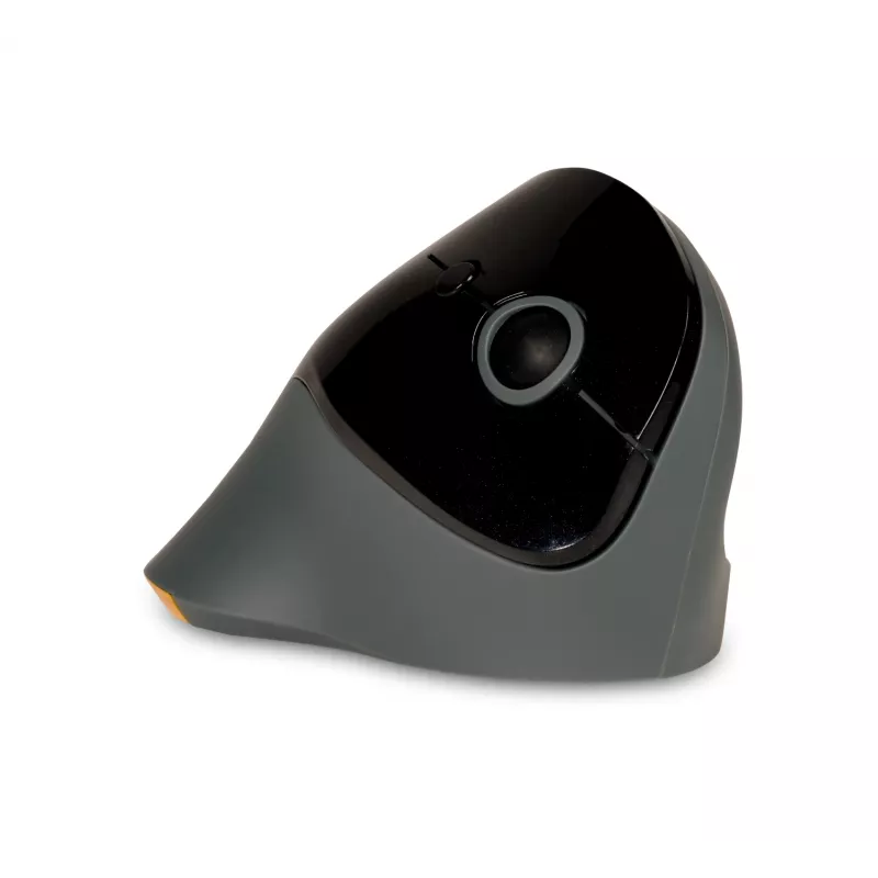 BakkerElkhuizen PRF Mouse Wireless gris oscuro, diestro, diseño vertical, óptico, RF Wireless, 1600 DPI, negro, gris