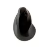 BakkerElkhuizen PRF Mouse Wireless gris oscuro, diestro, diseño vertical, óptico, RF Wireless, 1600 DPI, negro, gris