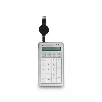 BakkerElkhuizen S-board 840 Numeric teclado, USB, PC, 1,2 m, gris claro, blanco