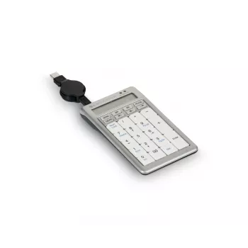 BakkerElkhuizen S-board 840 Numeric teclado, USB, PC, 1,2 m, gris claro, blanco