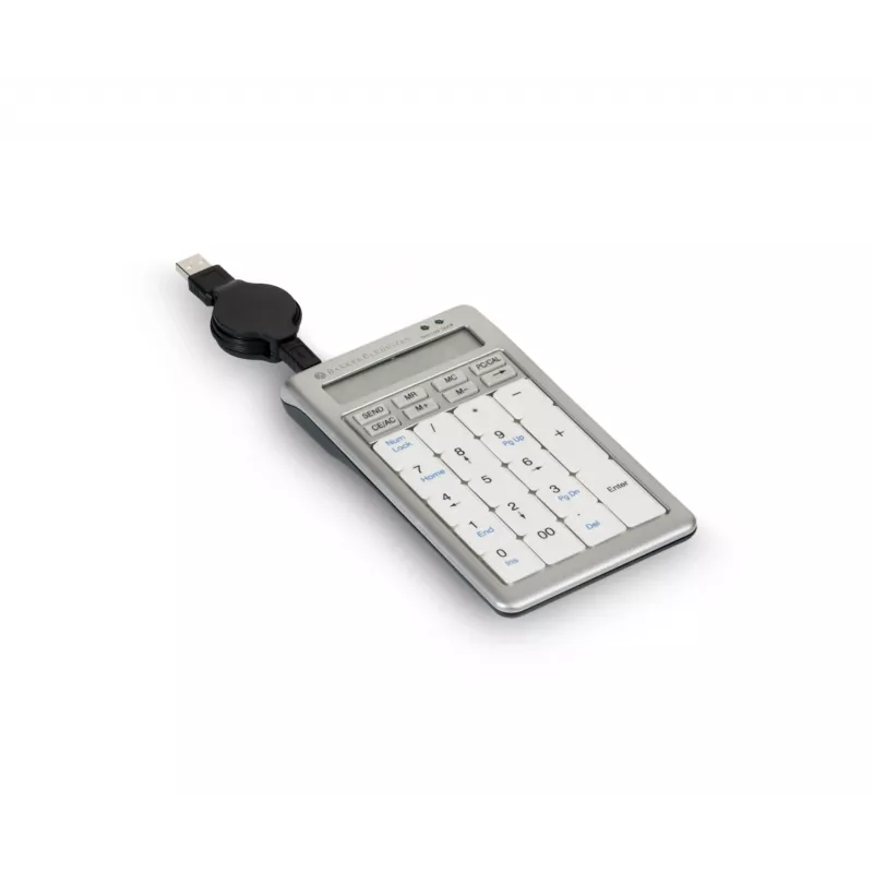 BakkerElkhuizen S-board 840 Numeric teclado, USB, PC, 1,2 m, gris claro, blanco