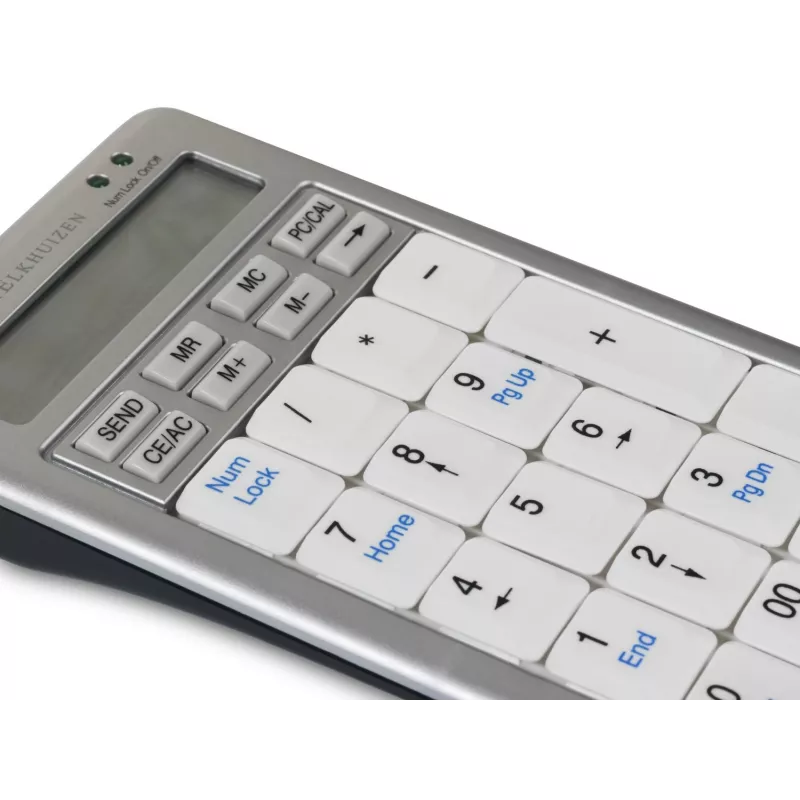 BakkerElkhuizen S-board 840 Numeric teclado, USB, PC, 1,2 m, gris claro, blanco