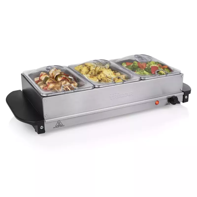 Calientaplatos Tristar BP-6283 200W 4,2L acero inoxidable