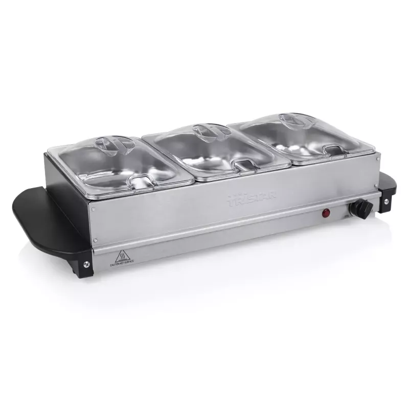 Calientaplatos Tristar BP-6283 200W 4,2L acero inoxidable