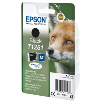 Epson T1281 Fox Singlepack cartucho de tinta negro