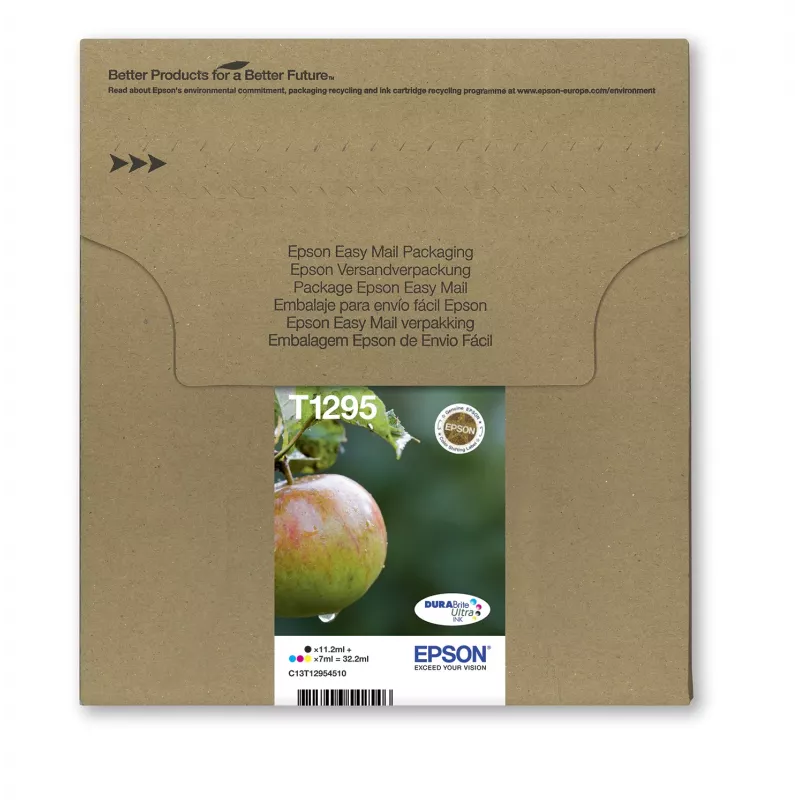 Epson Apple Multipack 4 colores T129 EasyMail, negro, cian, magenta, amarillo, 11,2 ml, 7 ml, 1 ud., multipack