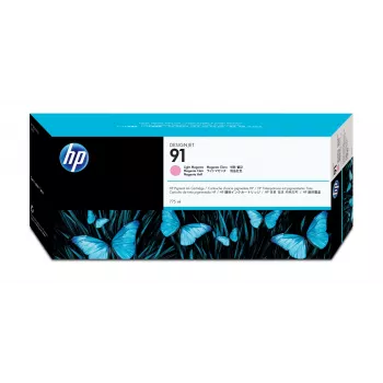 Cartucho de tinta pigmentada HP 91 de 775 ml Magenta claro DesignJet, impresoras serie HP DesignJet Z6100, inyección de tinta térmica, Magenta, 324 mm, 120 mm, 64 mm