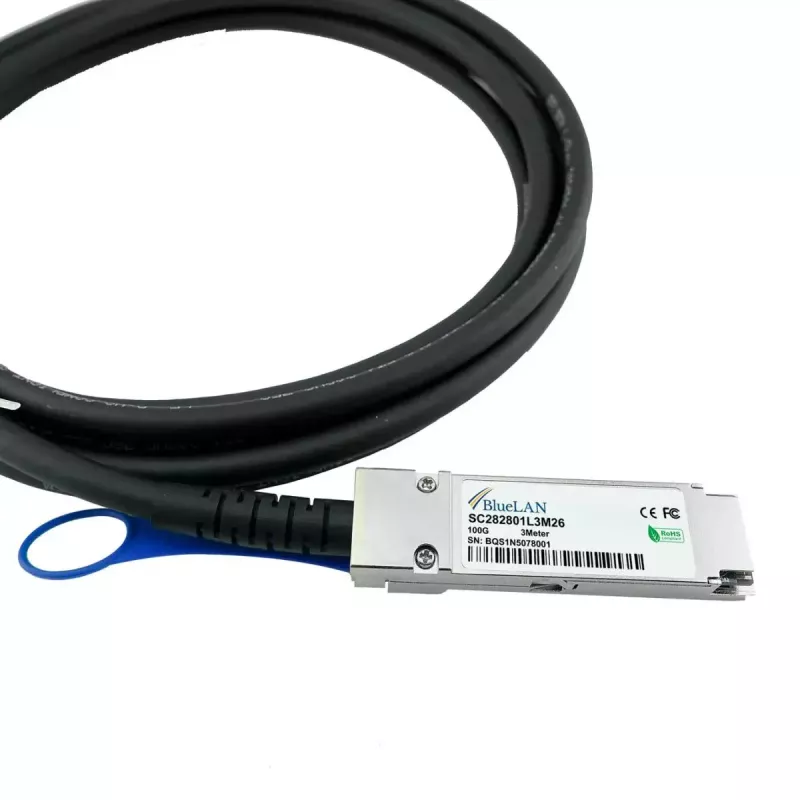 Cable DAC BlueOptics CAB-Q-Q-100G-3M-BL QSFP28 3m