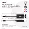 Club 3D CAC-1186 cable adaptador activo de Mini DisplayPort a HDMI 2.1, 4K 120 Hz, 8K 30 Hz, HDR, 15 cm, macho/hembra
