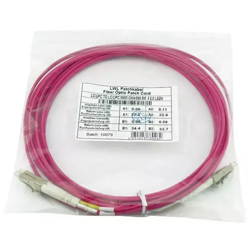 Cable de fibra óptica BlueOptics CBL-LC-OM4-10M-BO 10 m LC a LC 50 µm