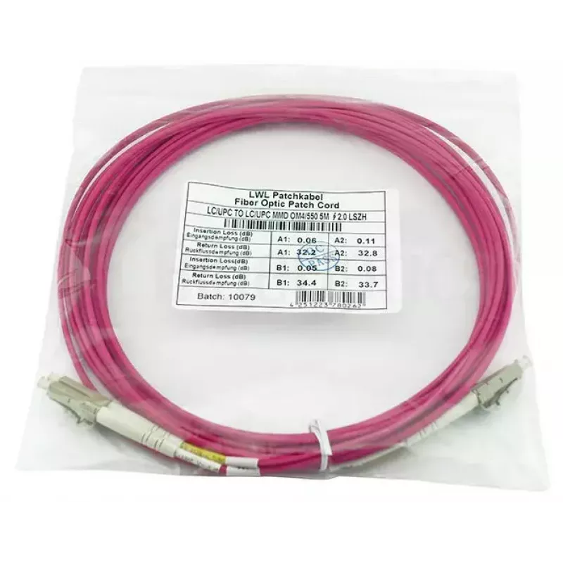 Cable de fibra óptica dúplex LC BlueOptics CBL-LC-OM4-15M-BO 15 m conector macho/conector macho