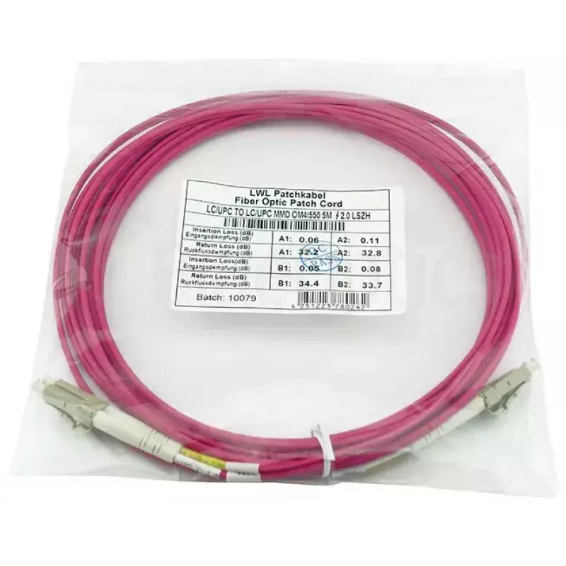 Cable de fibra óptica InfiniBand BlueOptics CBL-LC-OM4-20M-BO 2x LC 20 m OM4