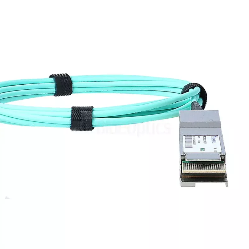 Cable de red BlueOptics C-DQ8FNM003-H0-M-BO QSFP-DD InfiniBand 3m aguamarina