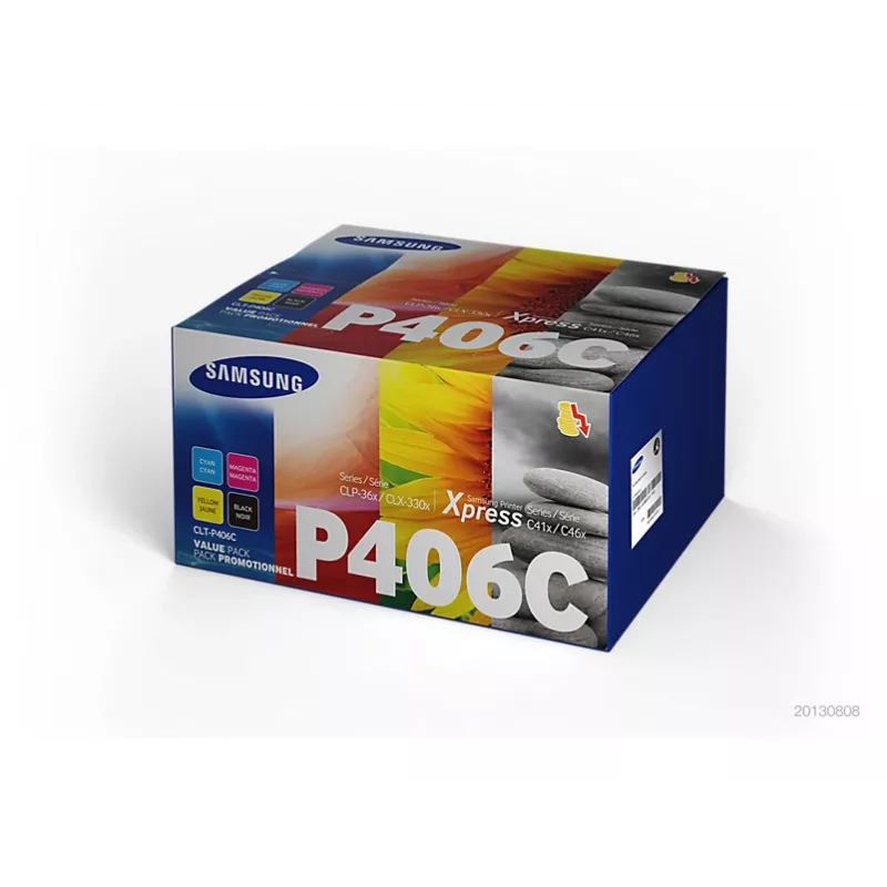 Samsung CLT-P406C tóner 4 uds. original negro, azul, magenta, amarillo