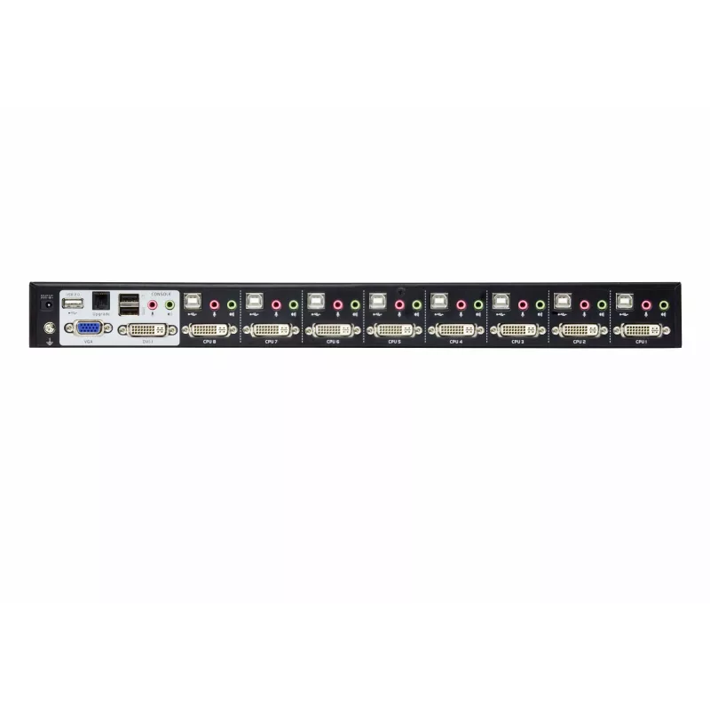 Conmutador KVM ATEN 8 puertos USB DVI Dual-Link con audio