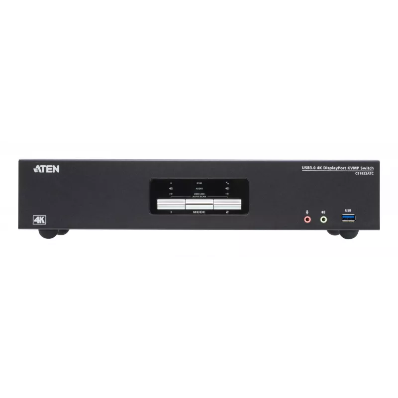 Conmutador KVM ATEN CS1922ATC USB DisplayPort 4K Ultra HD