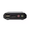 Conmutador KVM híbrido ATEN 2 puertos USB-C DisplayPort con cable, 4096 x 2160 píxeles, 4K Ultra HD, 0,74 W, negro