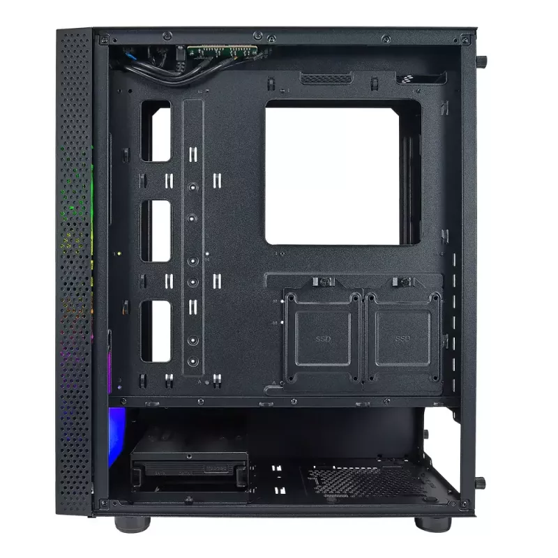 Caja de PC Azza Celesta Semitorre negra
