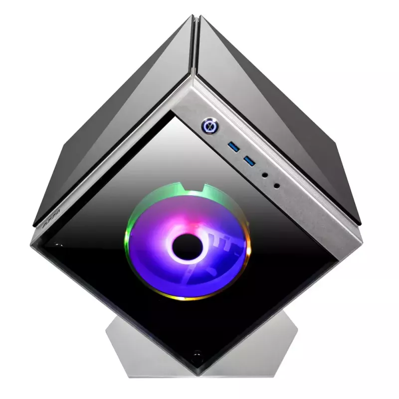 Caja de PC Azza CUBE MINI 805 Cubo plateado