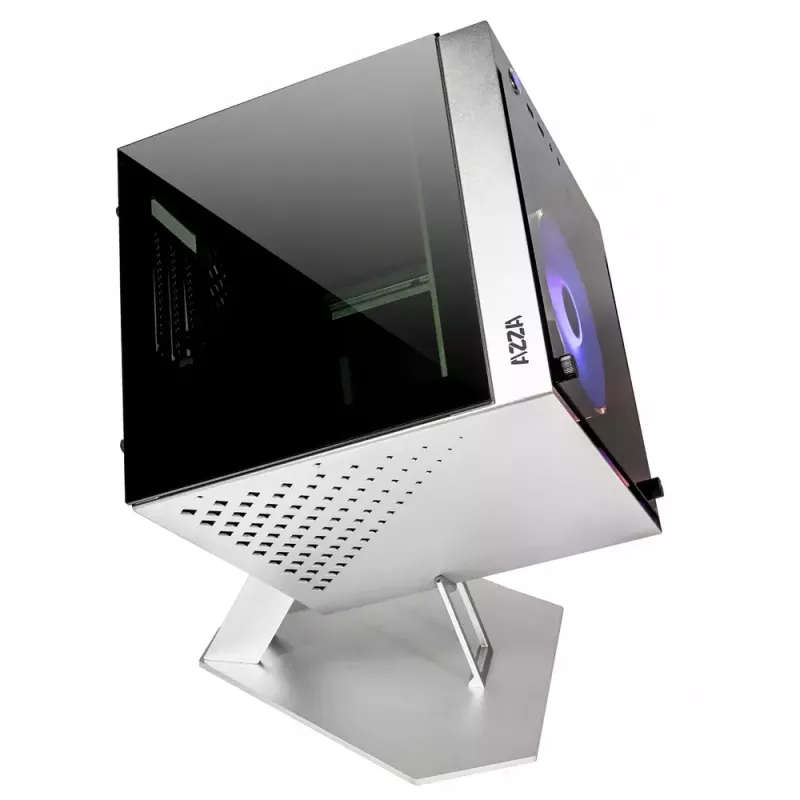 Caja de PC Azza CUBE MINI 805 Cubo plateado