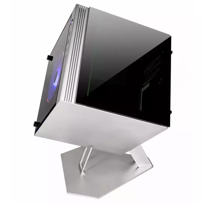 Caja de PC Azza CUBE MINI 805 Cubo plateado