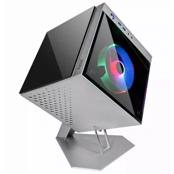 Caja de PC Azza CUBE MINI 805 Cubo plateado