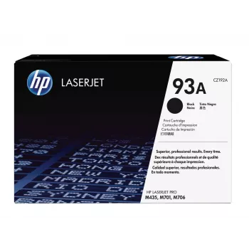 HP 93A Tóner original para LaserJet Negro, 12.000 páginas, Negro, 1 unidad