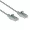 ACT Gris 0,25 metros LSZH U/UTP CAT6 cable de conexión Slimline para centro de datos snagless con conectores RJ45