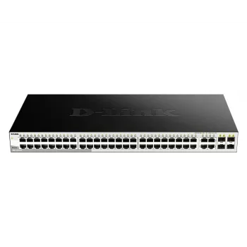 Switch gestionado inteligente D-Link 52 puertos Gigabit con 4 puertos combo 100/1000Mbps
