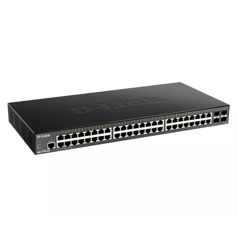 Switch gestionado inteligente D-Link 48 puertos Gigabit con 4 x 10G SFP+