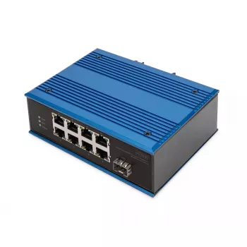 Switch no gestionado Digitus DN-651133 8 puertos Fast Ethernet industrial 1 uplink SFP