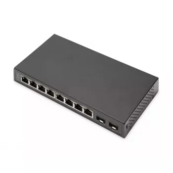 Switch no gestionado Digitus 8 puertos Gigabit + 2 Gigabit SFP