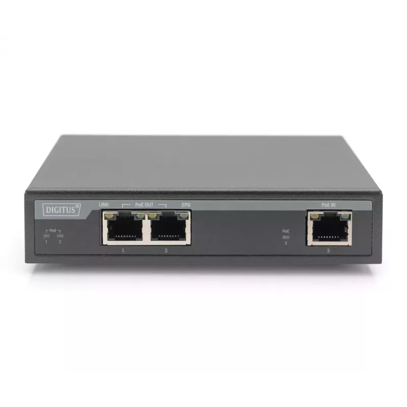 Extensor 4PPoE Gigabit 2 puertos Digitus DN-95127-1