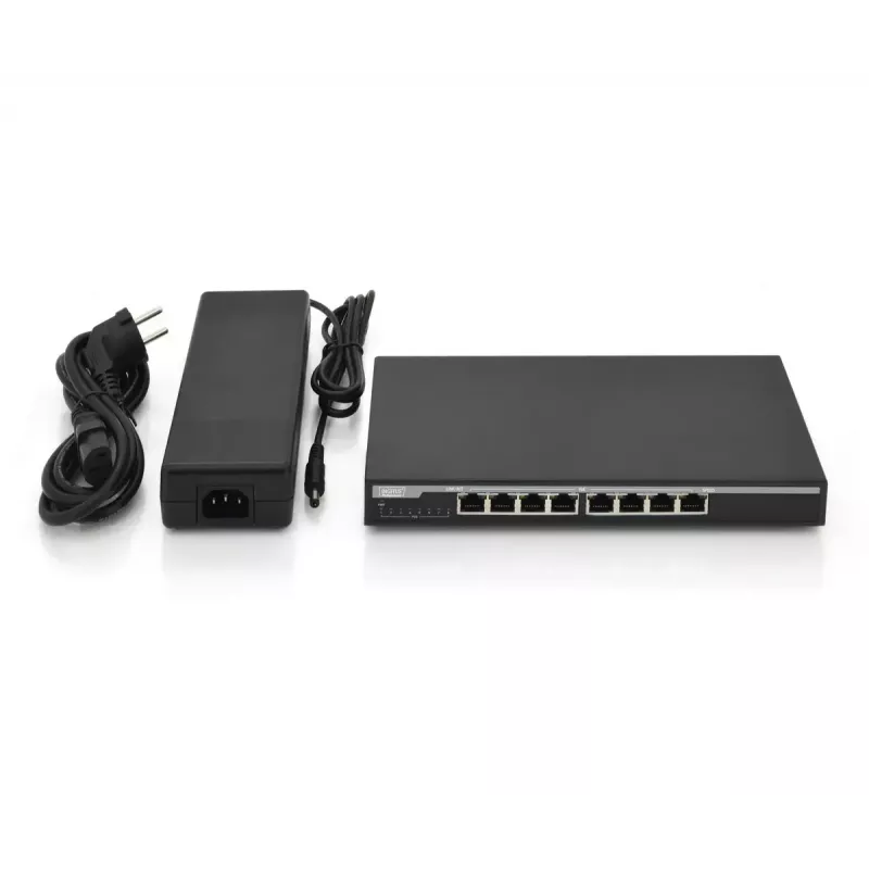 Switch no gestionado Digitus DN-95340 switch de red 8 puertos Gigabit