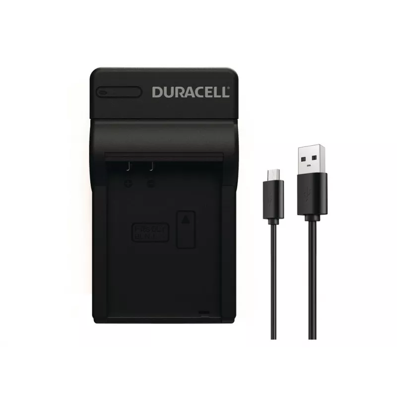 Duracell Cargador de batería para cámara digital, USB, cargador para interiores, Olympus BLN-1, Negro, 5 V, 5 V