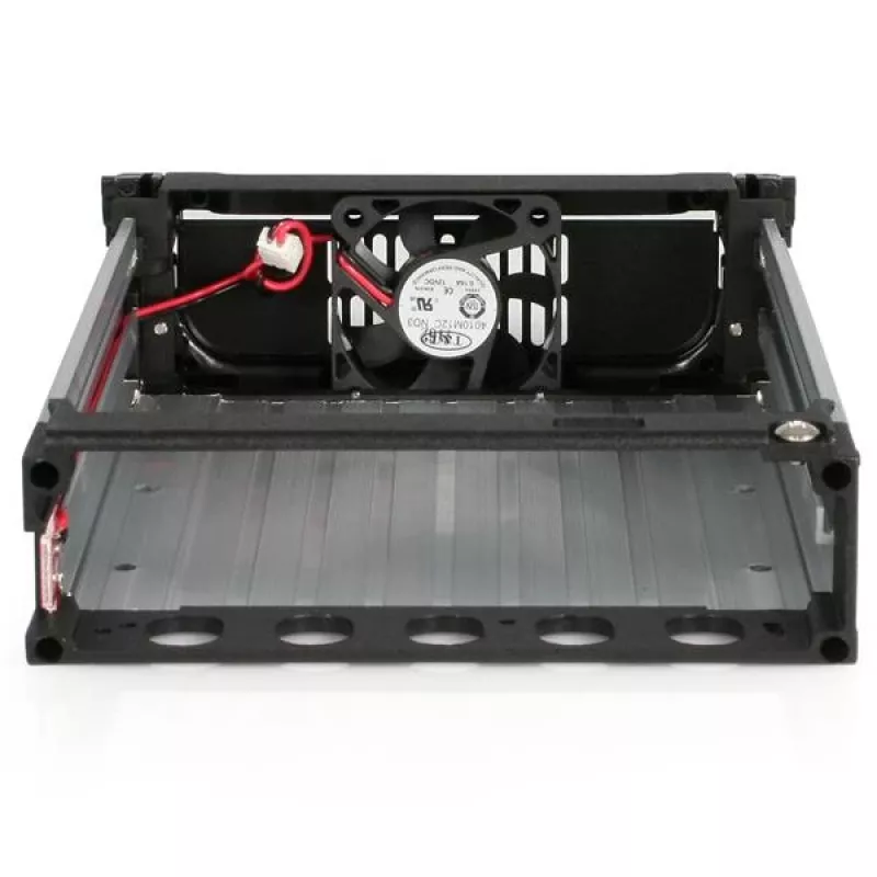 StarTech.com Bahía extraíble SATA de aluminio negro de 5,25 pulgadas fiable