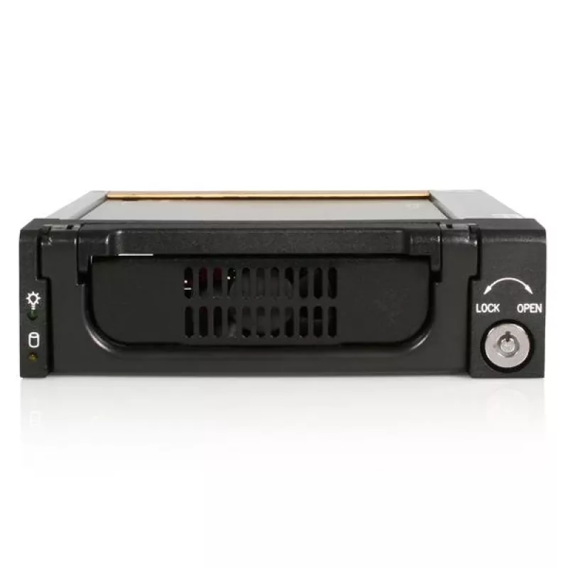 StarTech.com Bahía extraíble SATA de aluminio negro de 5,25 pulgadas fiable