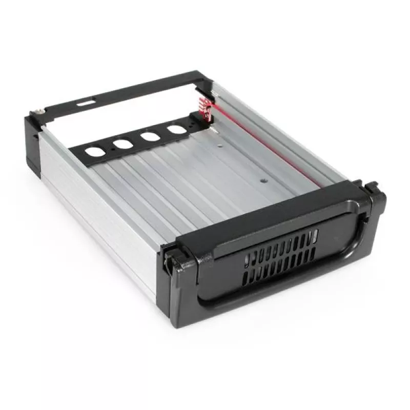 StarTech.com Bahía extraíble SATA de aluminio negro de 5,25 pulgadas fiable