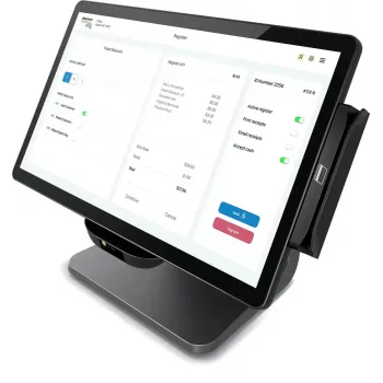 Monitor TPV Elo Touch Solutions E849902 15,6 inch (39,6 cm) LED 1920×1080, 8 GB RAM, 128 GB SSD, Intel 3,6 GHz, Negro