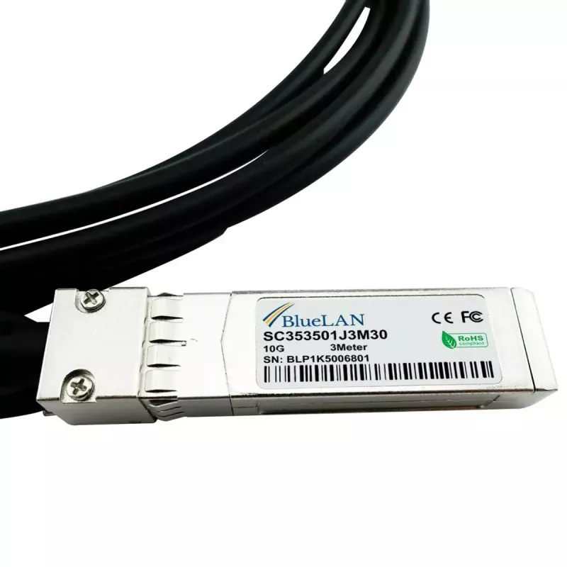 Cable de fibra óptica/InfiniBand BlueOptics EBR800-TWX-3M-BL SFP+ 3 m