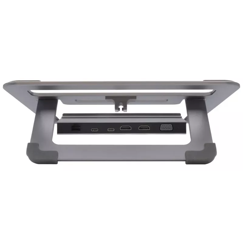Soporte para portátil EXSYS EX-1223HM plata USB 3.2 Gen 1 100W