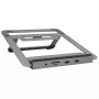 Soporte para portátil EXSYS EX-1223HM plata USB 3.2 Gen 1 100W