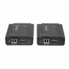 StarTech.com extensor KVM DisplayPort sobre fibra óptica, 4K 60Hz, kit extensor de consola, hasta 300 m (multimodo) con módulos SFP+ preinstalados, 3x USB HID